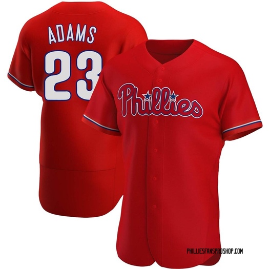Men's Mike Adams Philadelphia Phillies Authentic Red Alternate Jersey