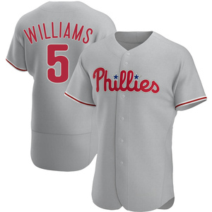 Men's Nick Williams Philadelphia Phillies Authentic Gray Road Jersey