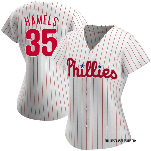 Women's Cole Hamels Philadelphia Phillies Authentic White Home Jersey