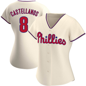 Women's Nick Castellanos Philadelphia Phillies Replica Cream Alternate Jersey
