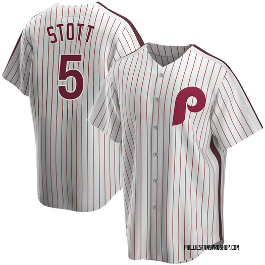 Youth Bryson Stott Philadelphia Phillies Replica White Home Cooperstown Collection Jersey